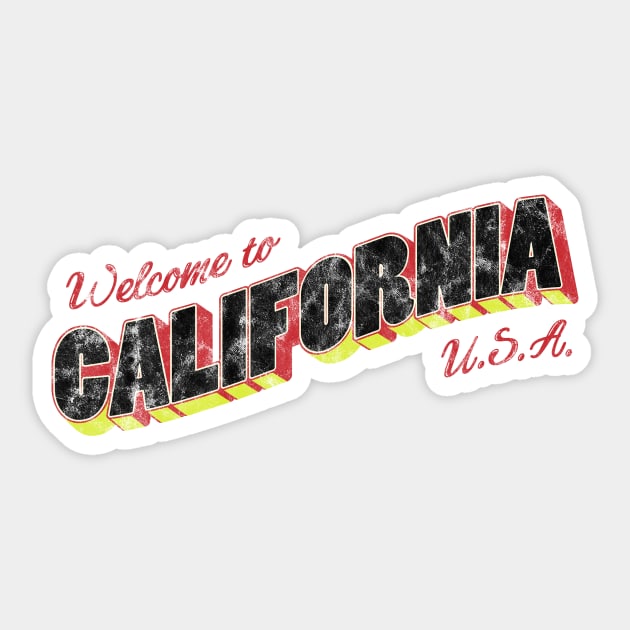 Welcome to California Sticker by ariel161